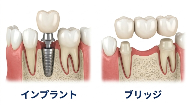 インプラント・ブリッジ・被せ物の制約
